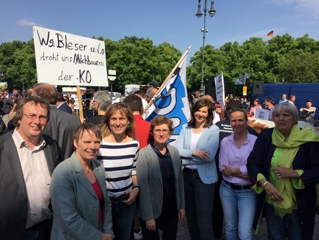 Mit Oliver Krischer, Anja Hajduk, Britta Haßelmann, Katrin Göring-Eckardt, Steffi Lemke und Claudia Roth